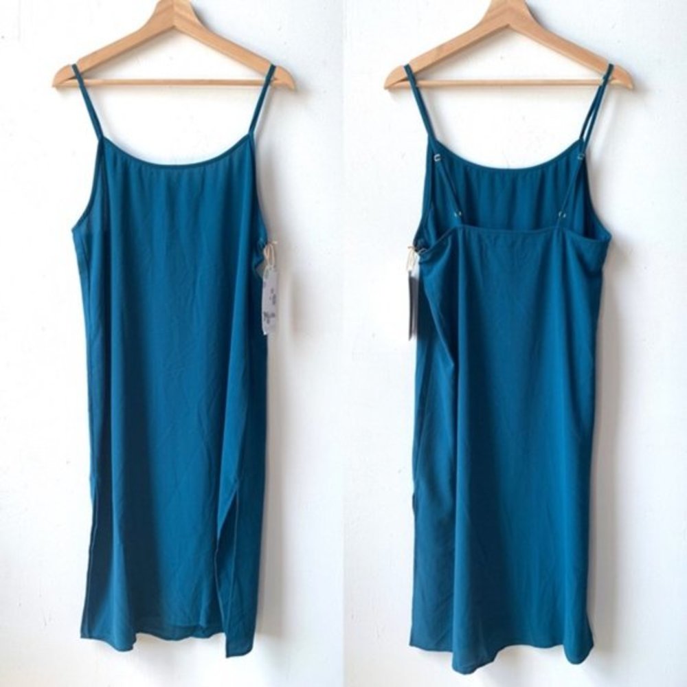 NEW Show me your mumu Shiloh Slip Dress peacock L